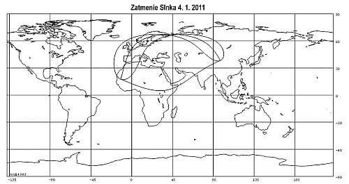 Čiastočné zatmenie Slnka 4. 1. 2011